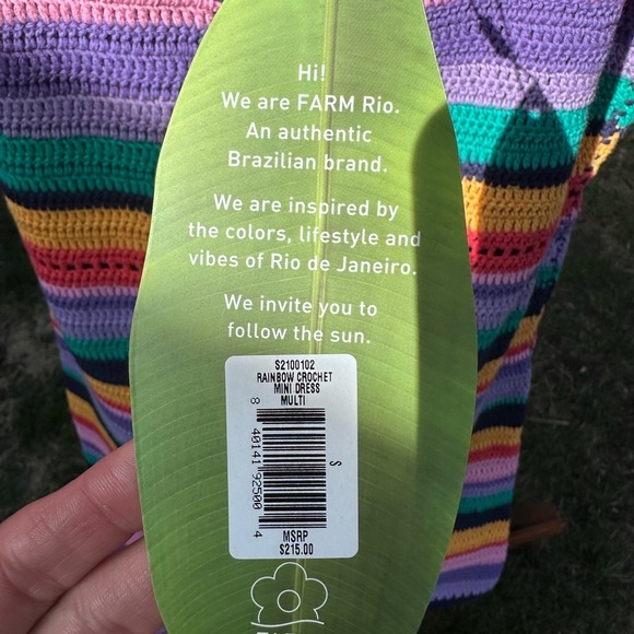 FARM Rio Multicolor Crochet Button-Up Dress - Picture 8 of 8